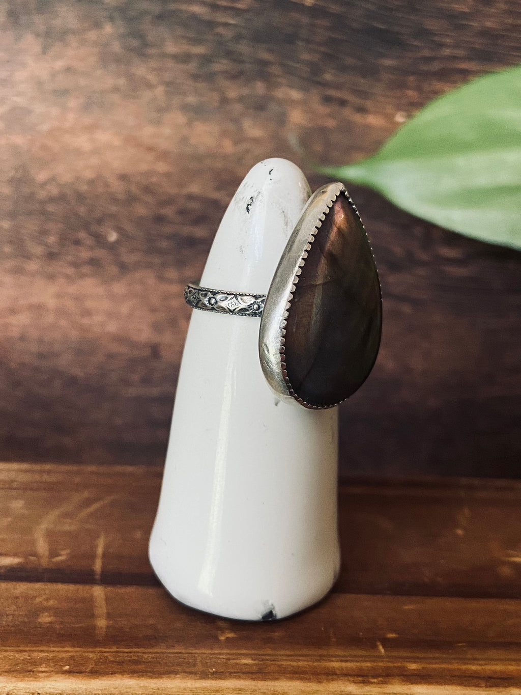 Sunset Labradorite Ring - Size 7.25