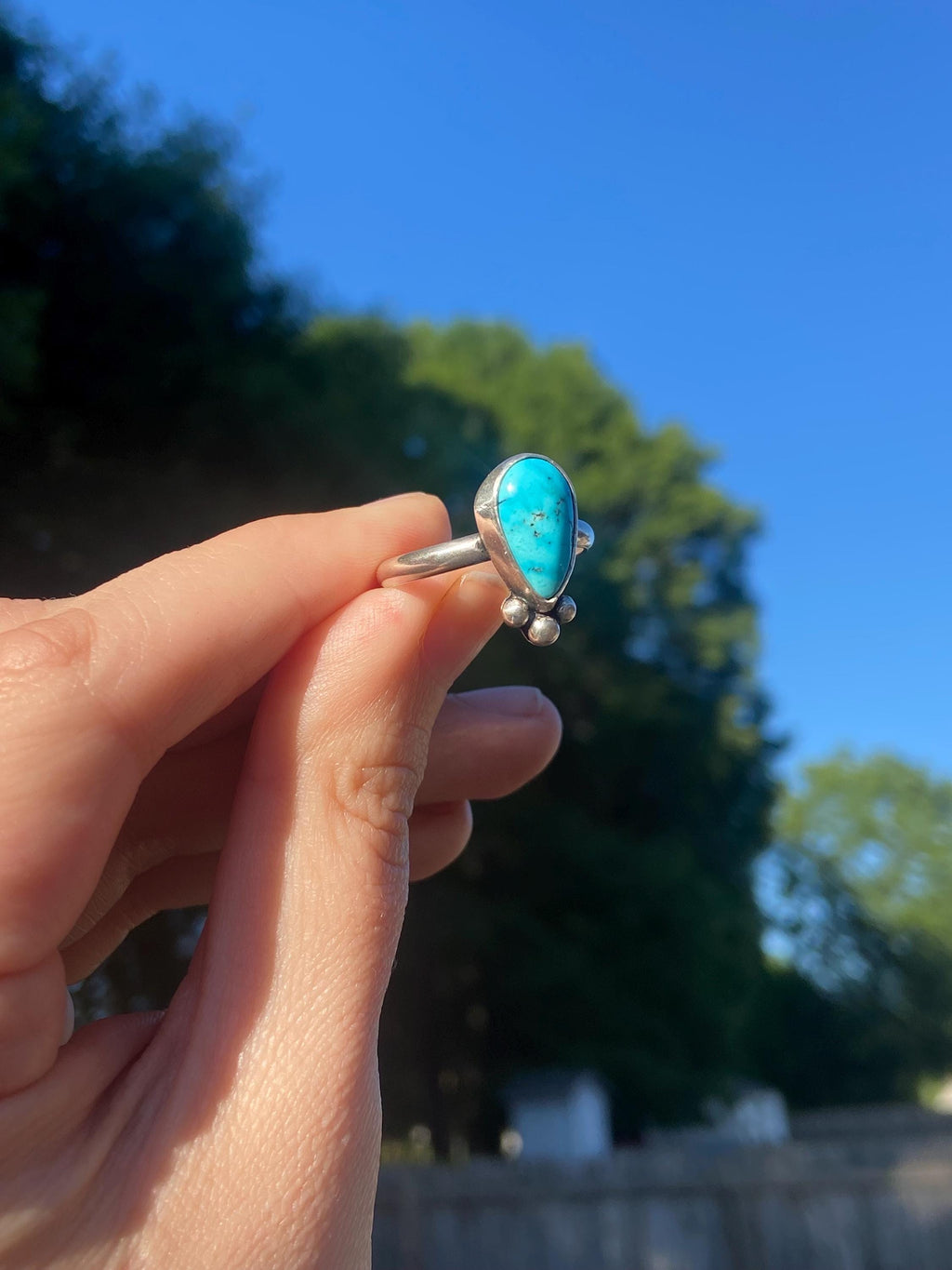 Kingman Turquoise Ring - Size 11