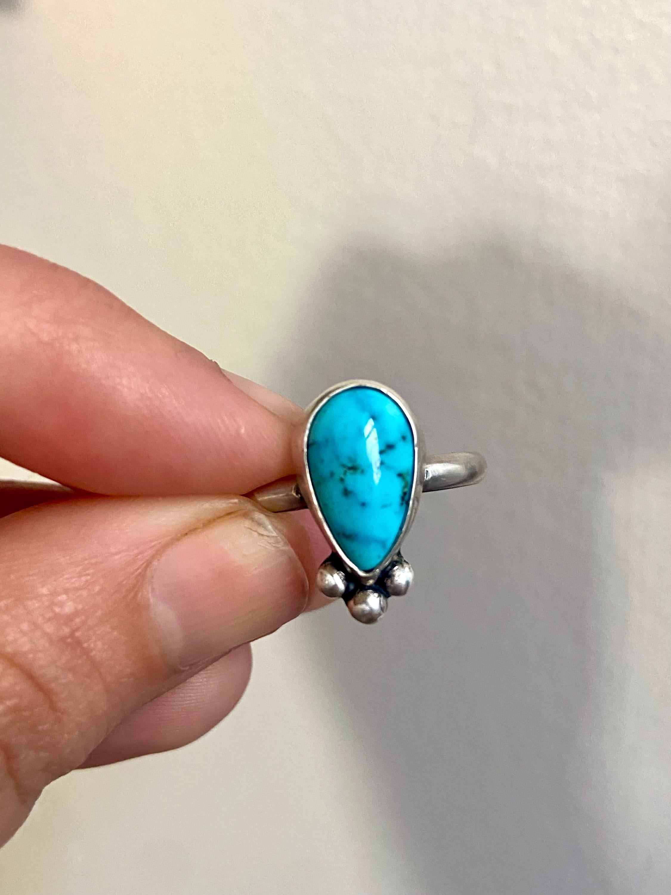 Kingman Turquoise Ring - Size 11