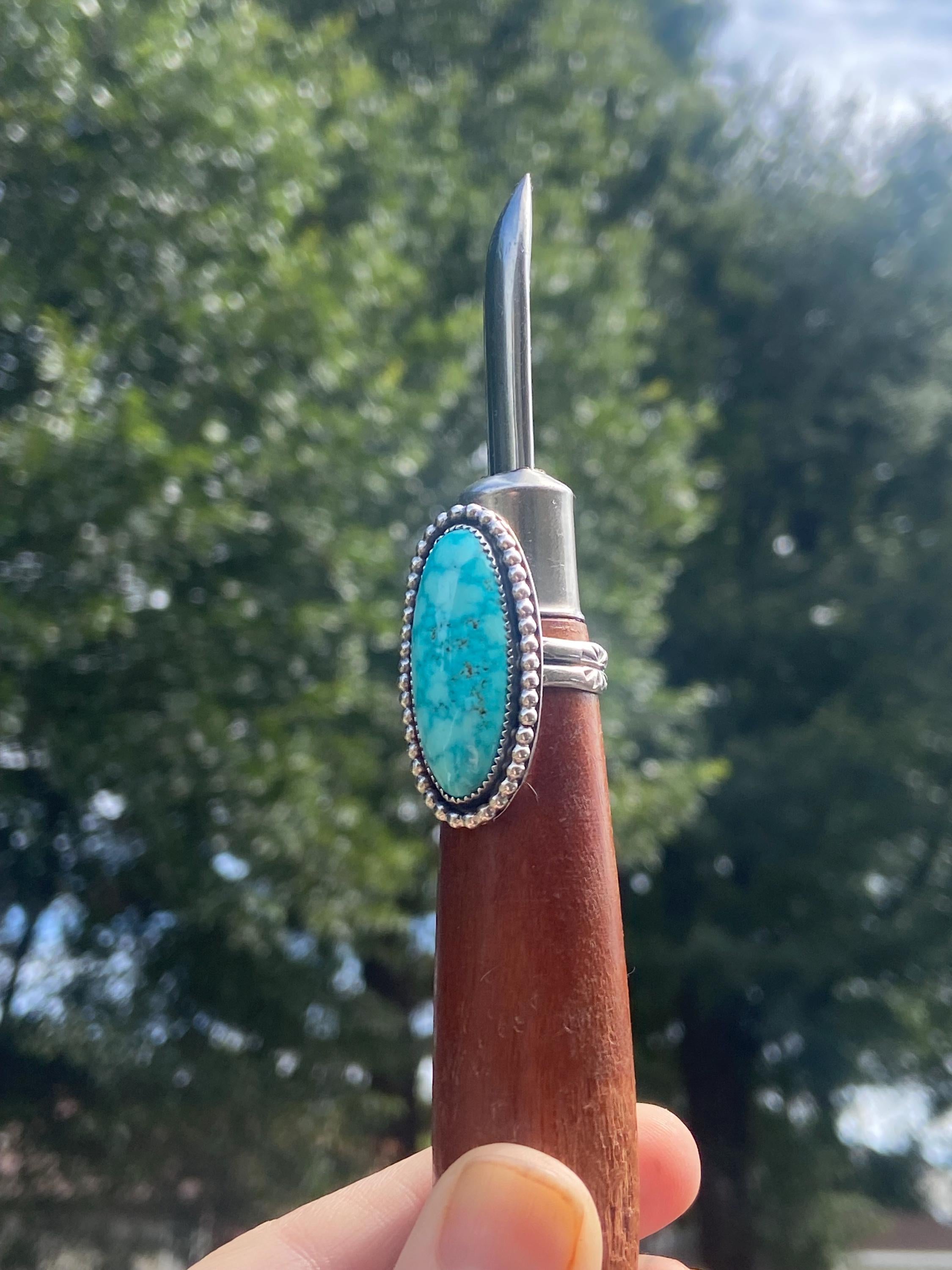 Kingman Turquoise Ring - Size 7
