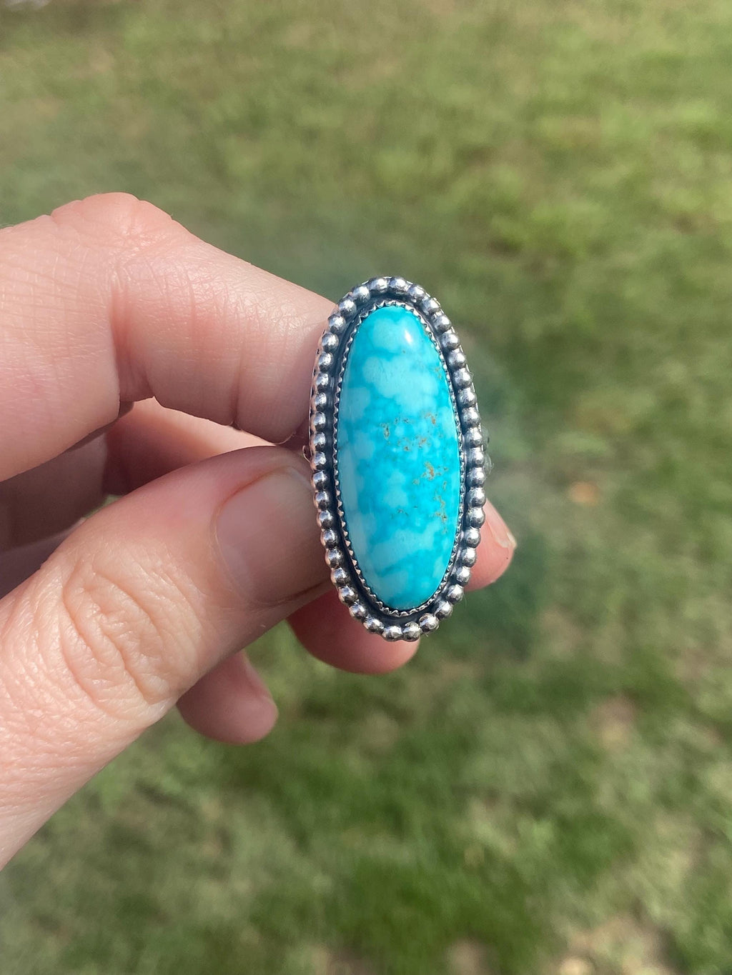 Kingman Turquoise Ring - Size 7