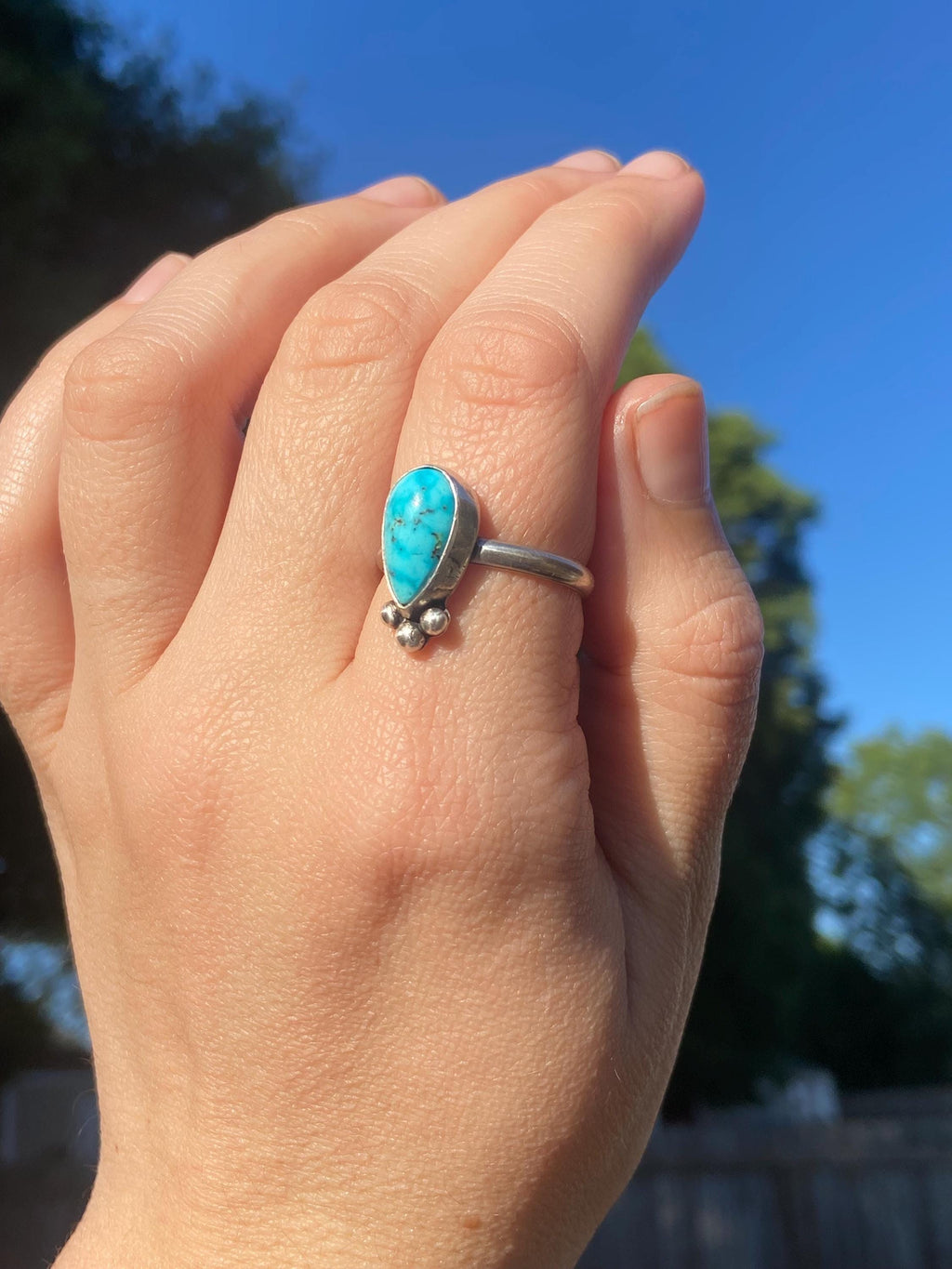 Kingman Turquoise Ring - Size 11