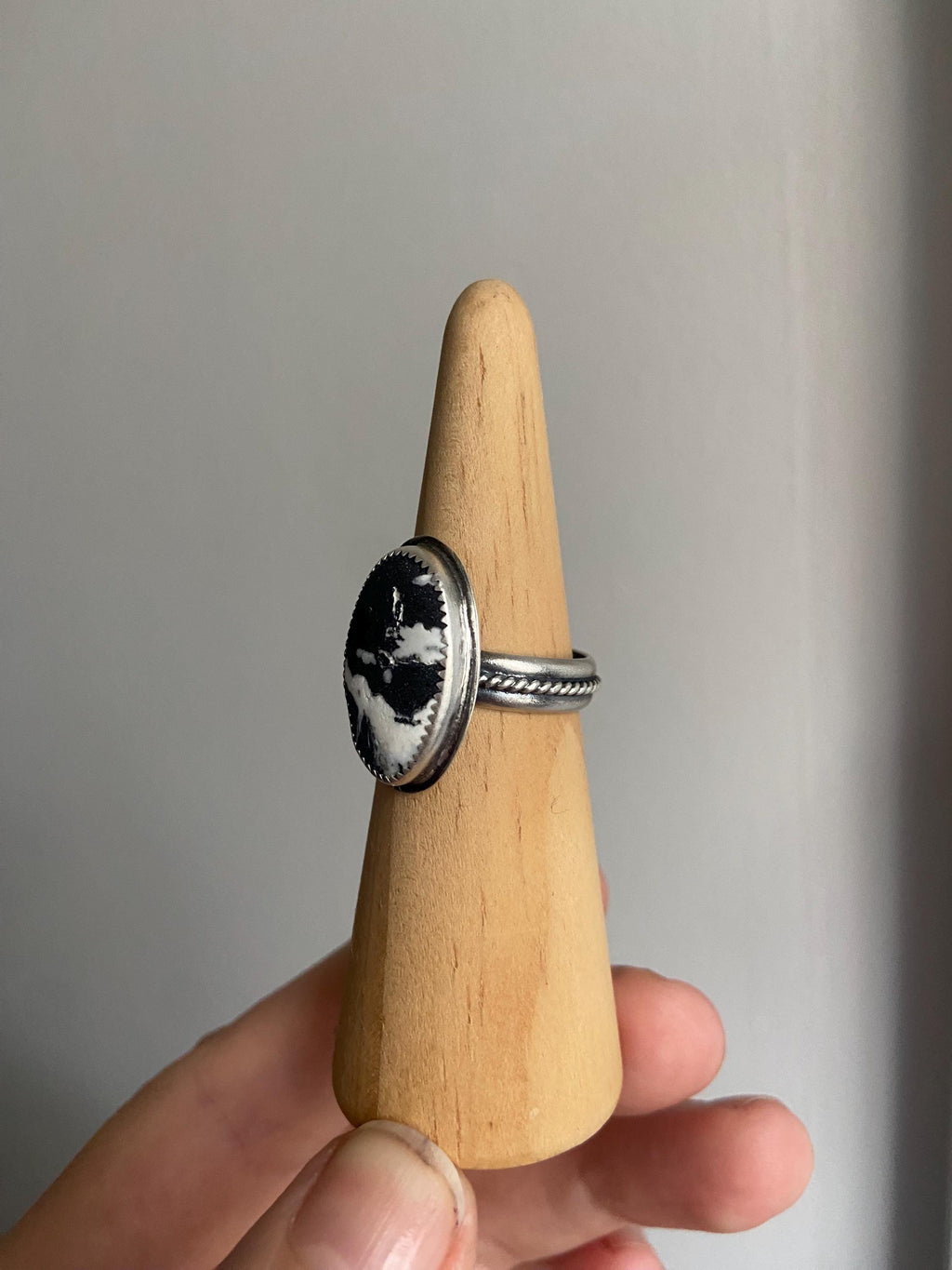 White Buffalo Ring - Size 8.5