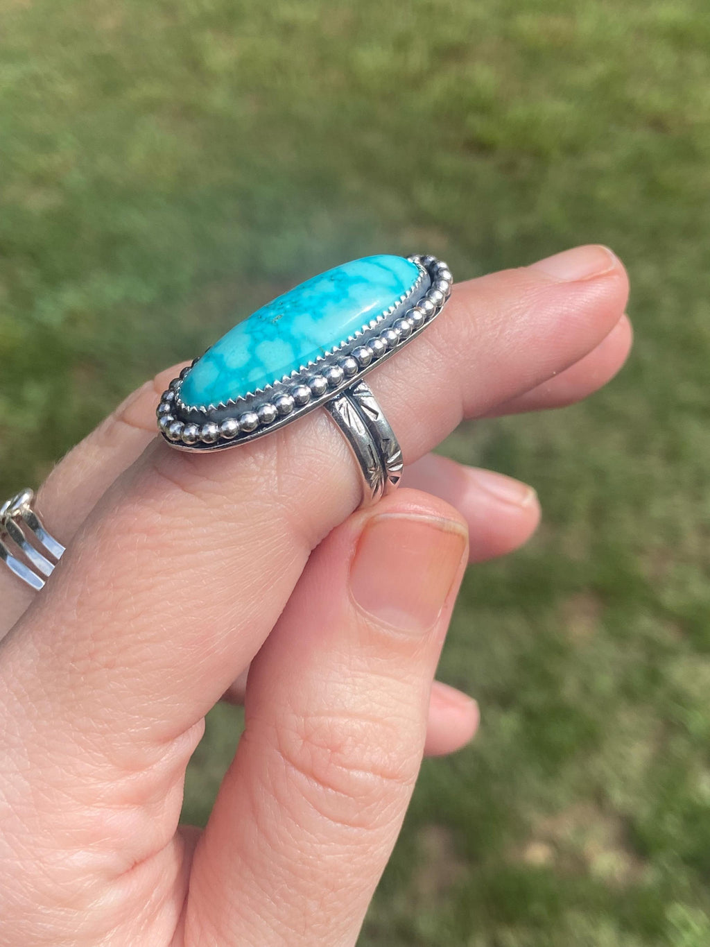 Kingman Turquoise Ring - Size 7