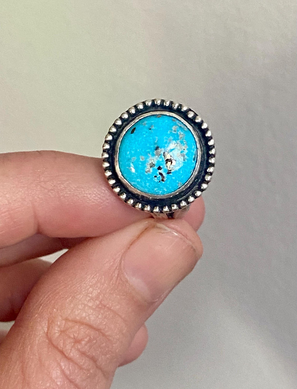 Sonoran Rose Turquoise Ring - Size 8.5