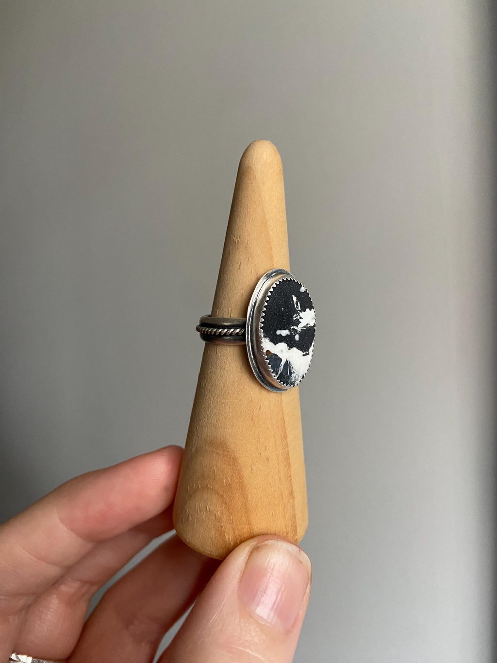 White Buffalo Ring - Size 8.5