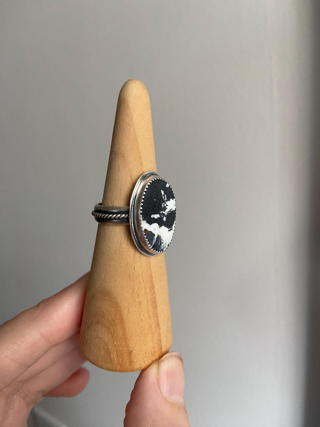 White Buffalo Ring - Size 8.5