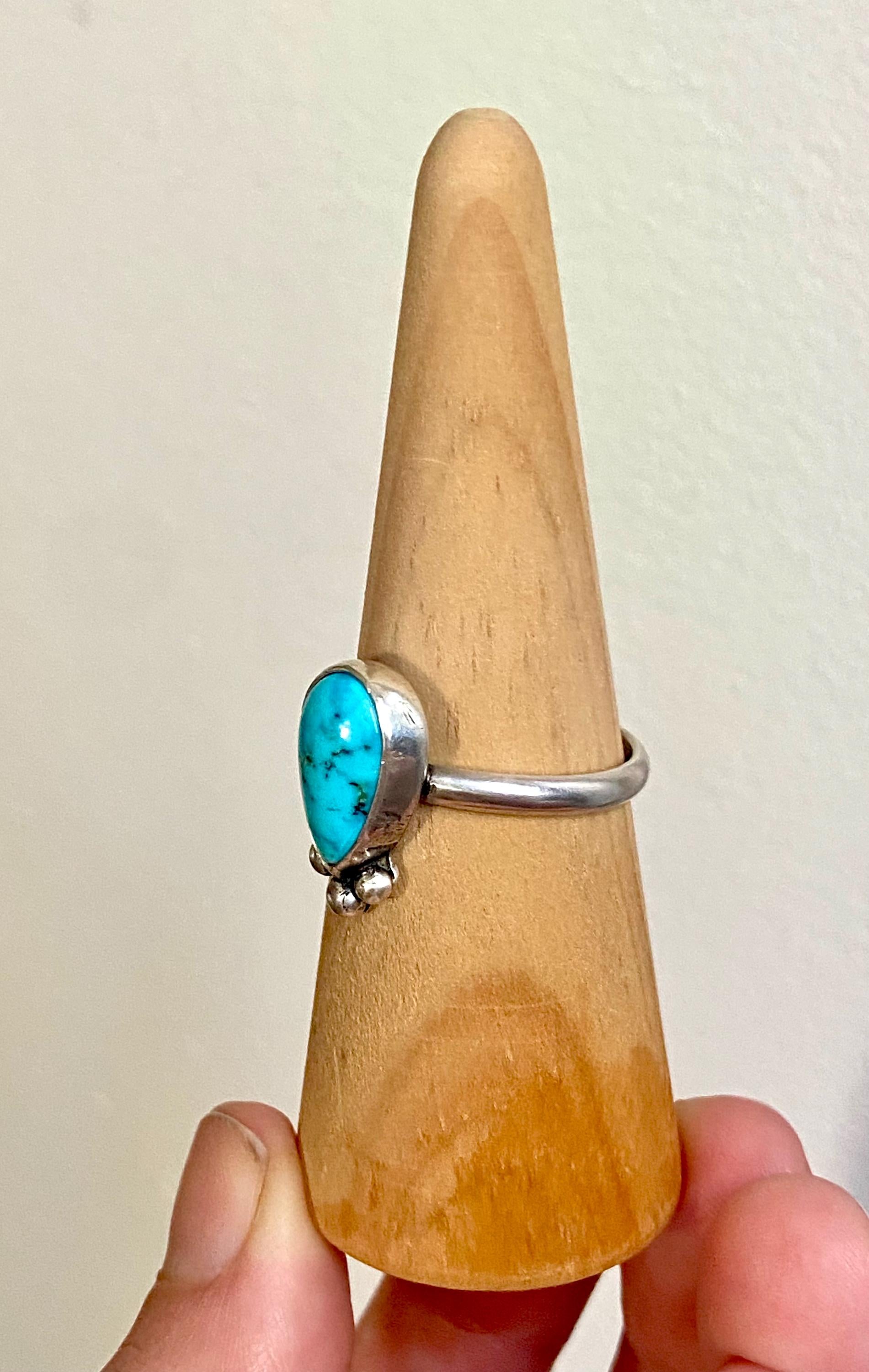 Kingman Turquoise Ring - Size 11