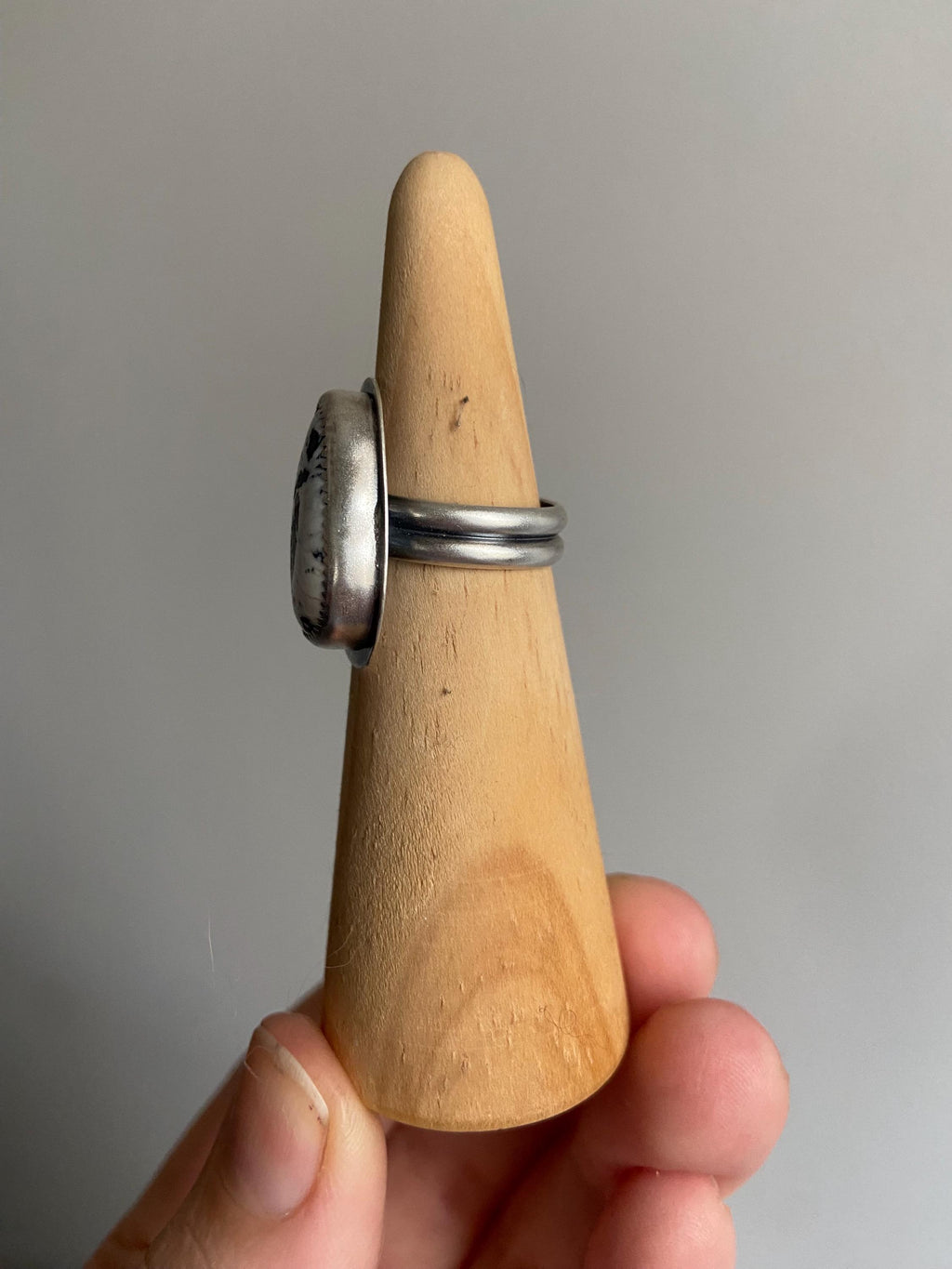 White Buffalo Ring - Size 6.25