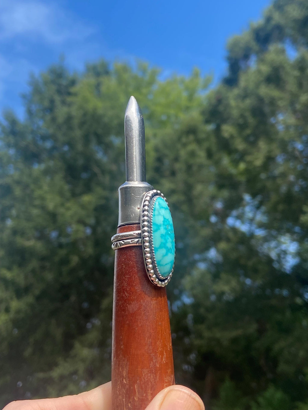 Kingman Turquoise Ring - Size 7