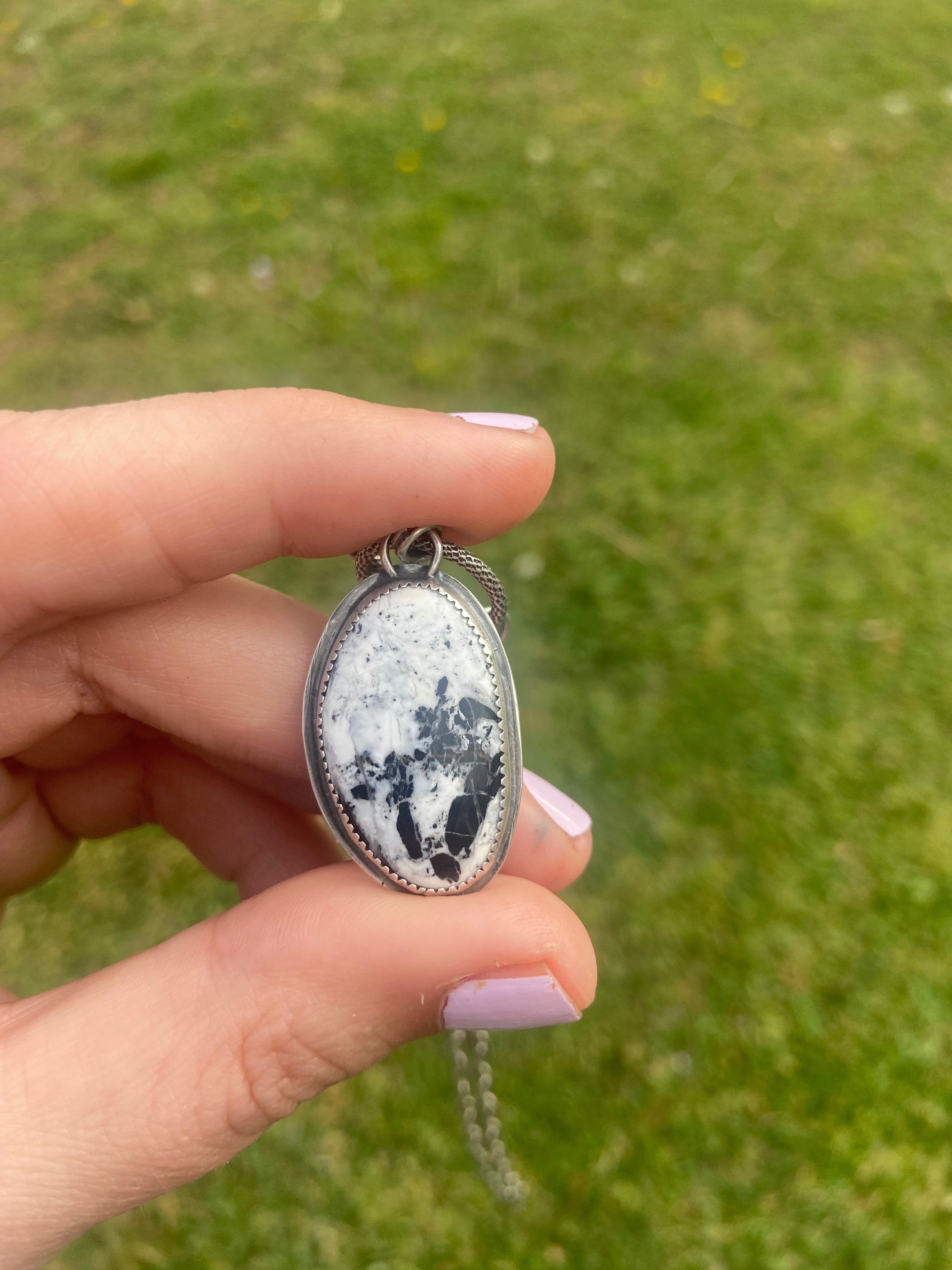 White Buffalo toggle necklace