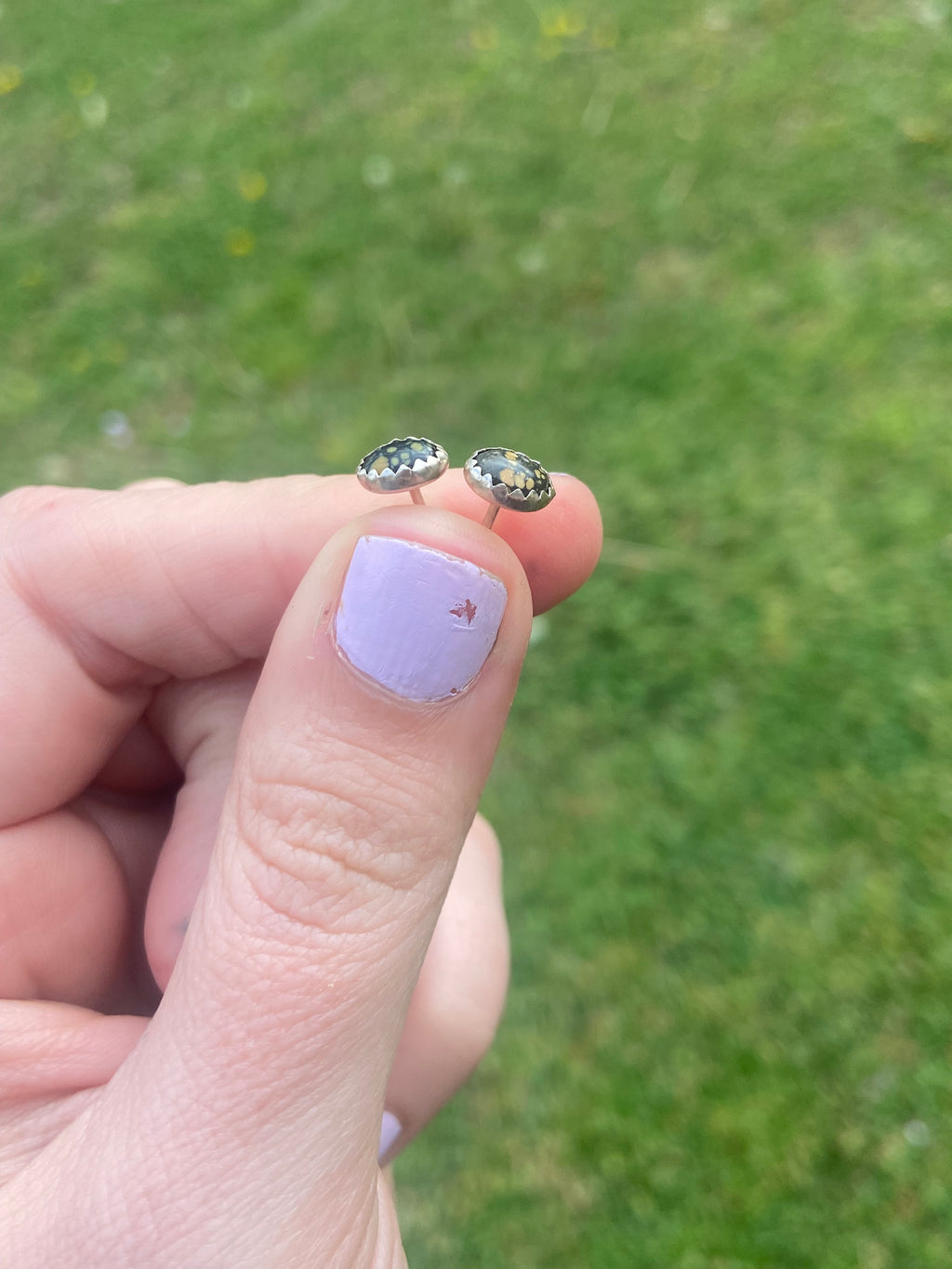 New Lander Variscite mini studs