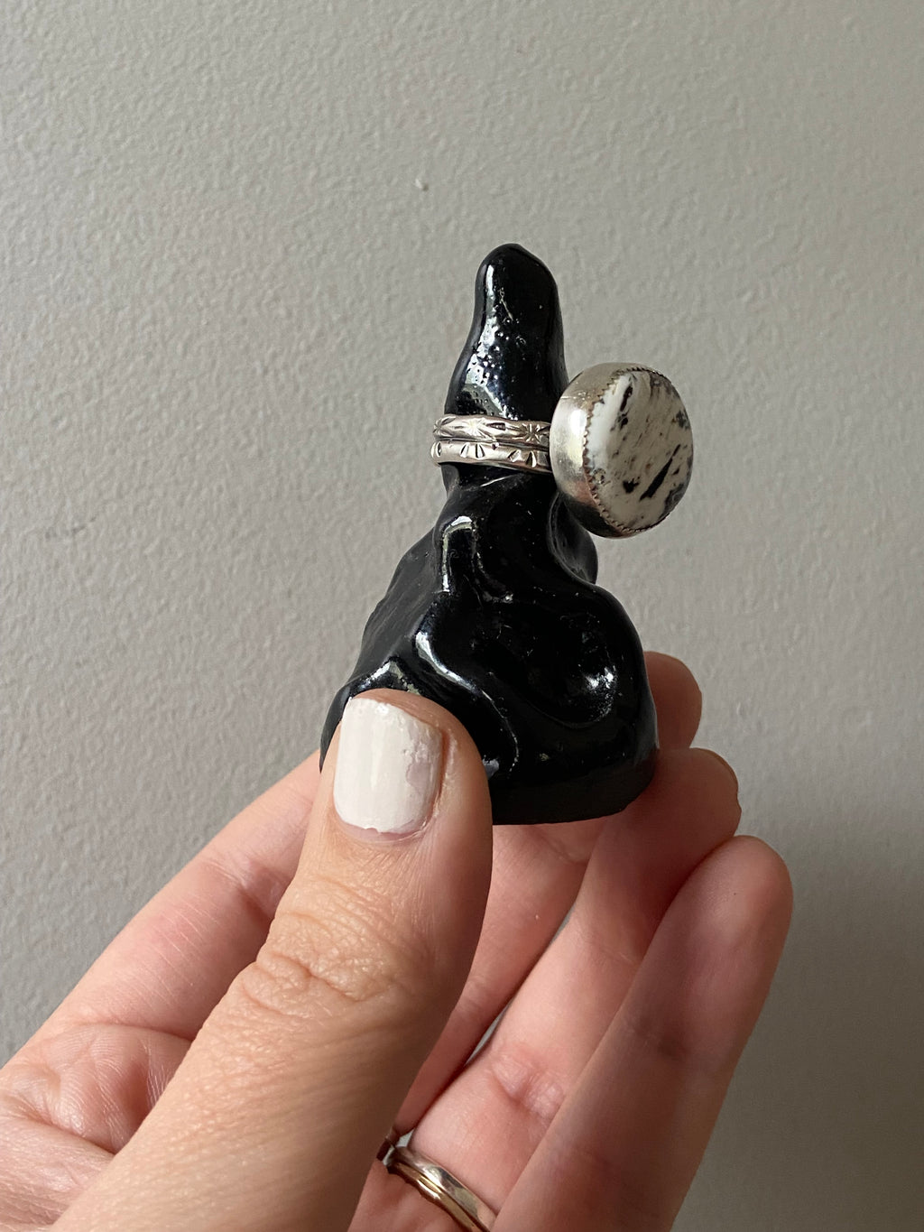 White Buffalo adjustable ring