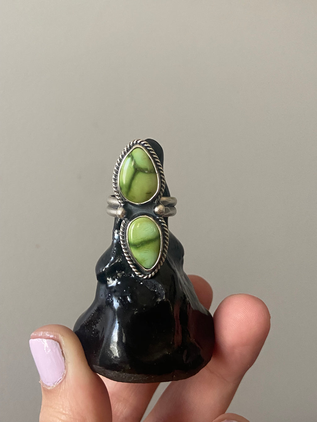 Sonoran Gold two stone ring