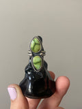 Sonoran Gold two stone ring