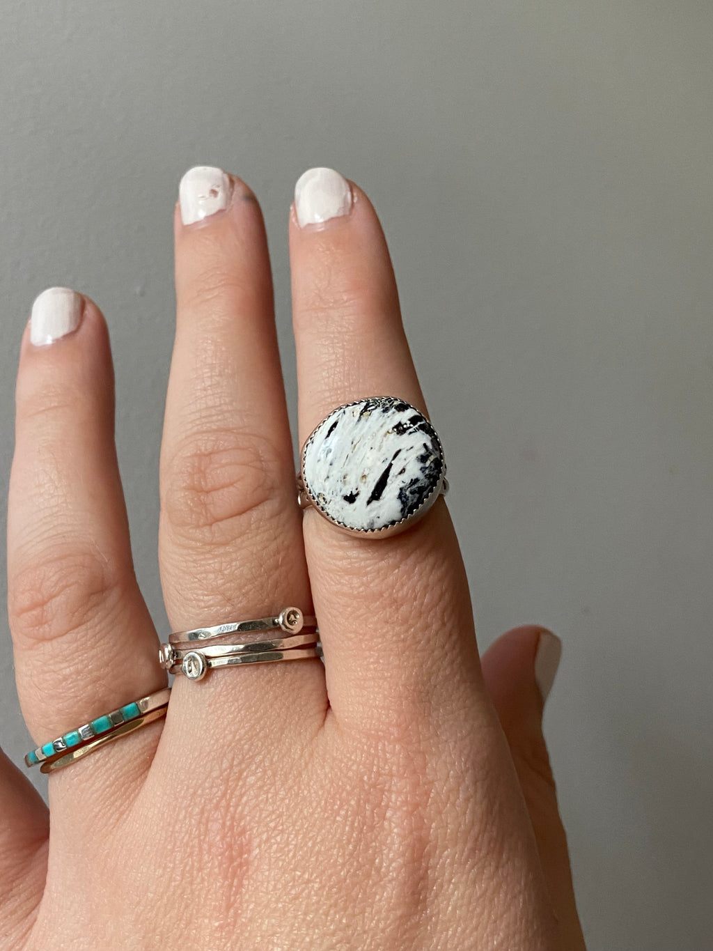 White Buffalo adjustable ring