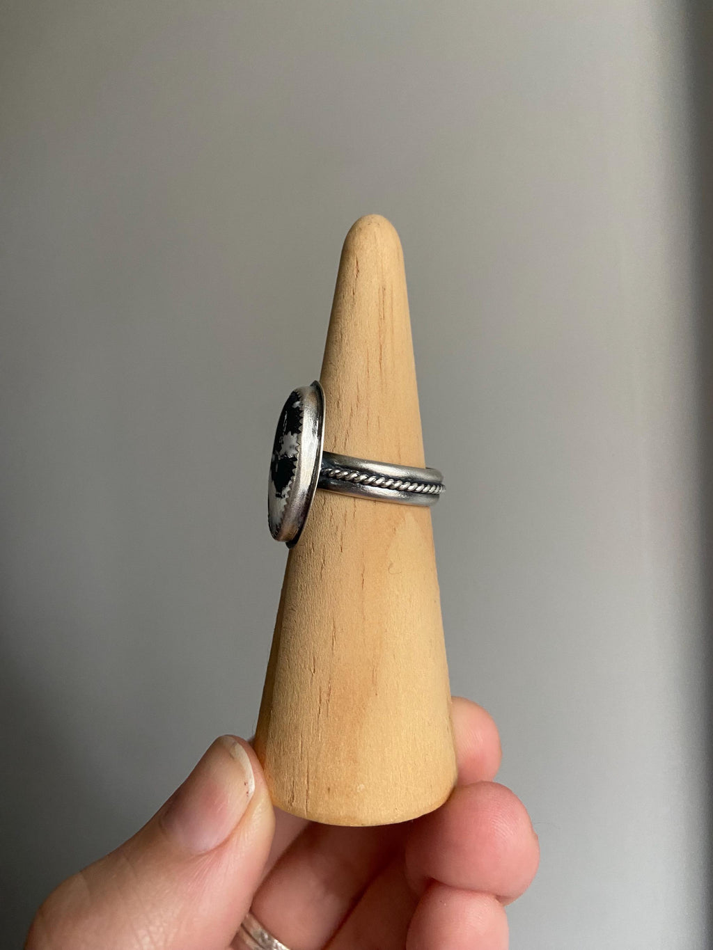 White Buffalo Ring - Size 8.5