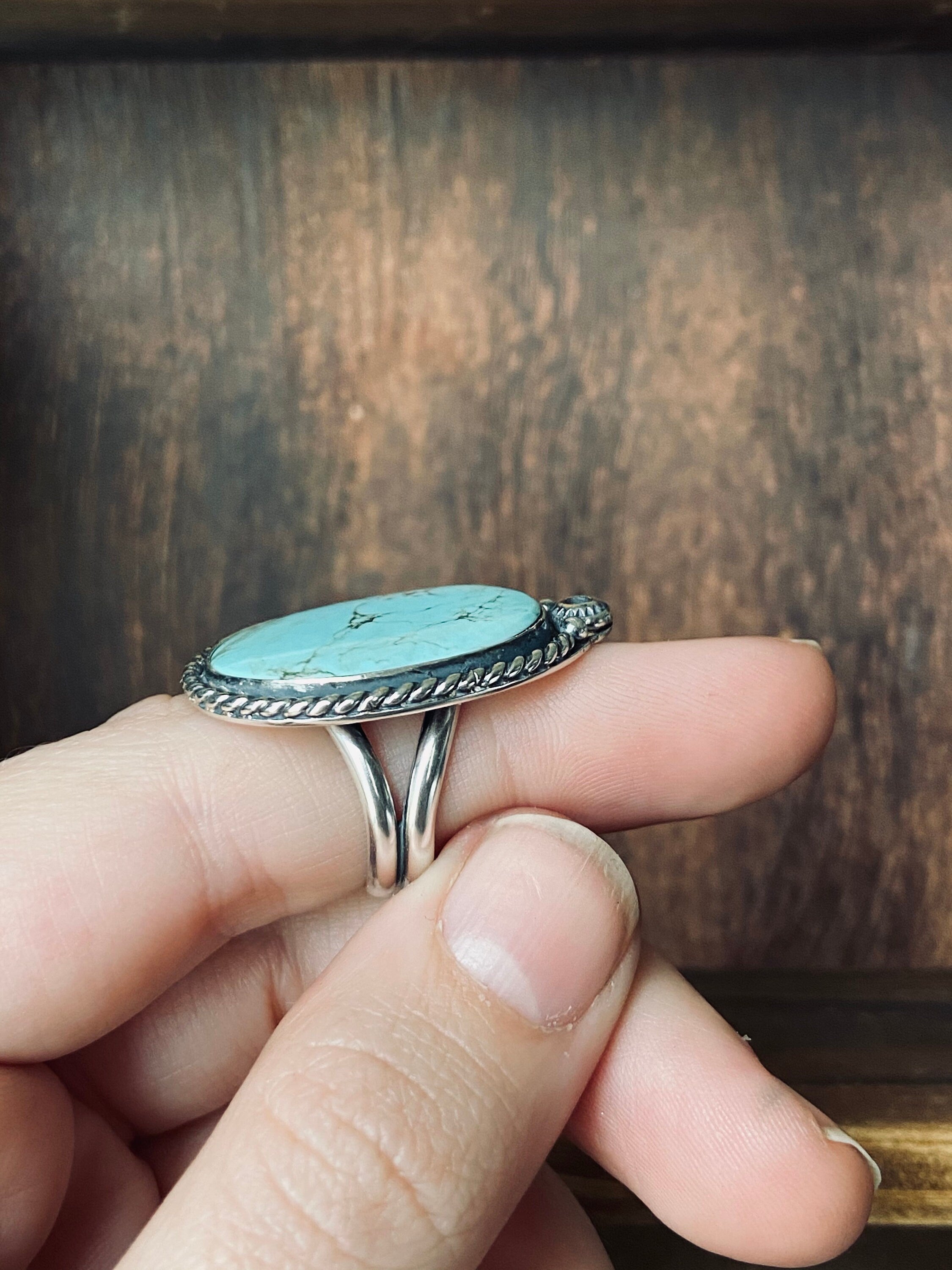 Kingman Turquoise Ring - Size 6.25
