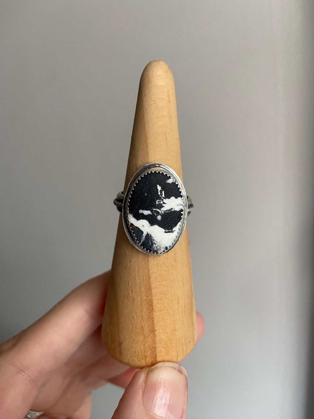 White Buffalo Ring - Size 8.5