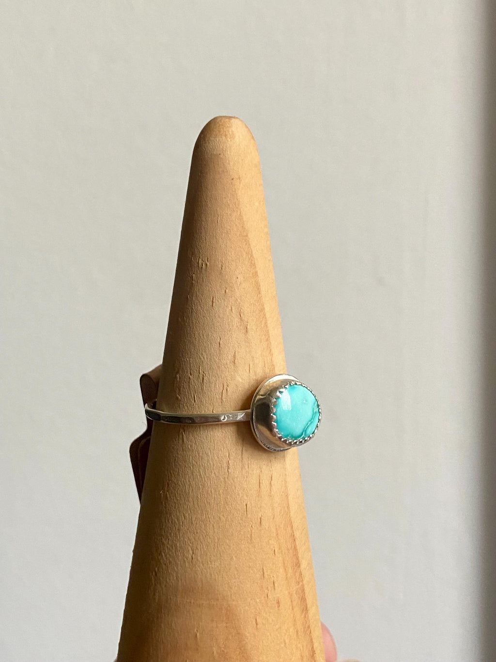 White Water Turquoise Ring - Size 8
