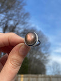Sunset Labradorite Ring - Size 7.5
