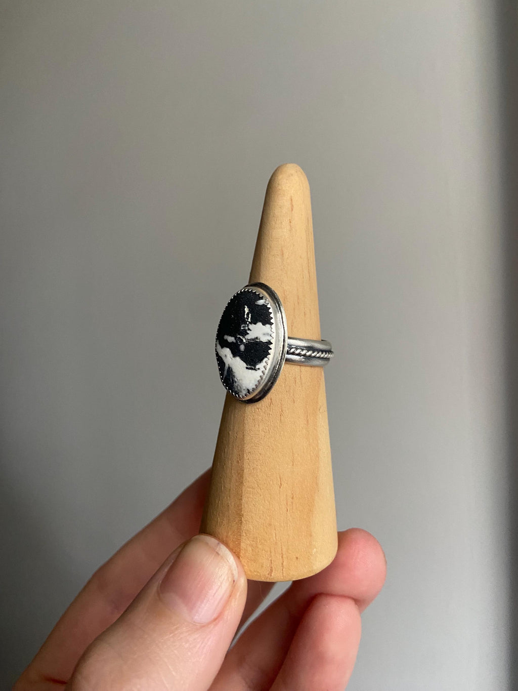 White Buffalo Ring - Size 8.5
