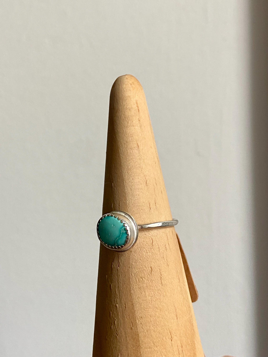 White Water Turquoise Ring - Size 8